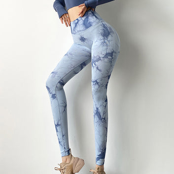 Tie Dye Jacquard Yoga Pants