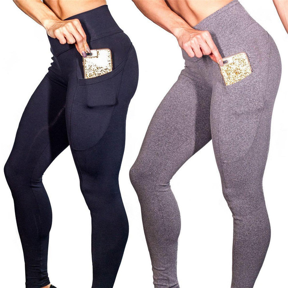 Push Up Black Leggings Women High Waist