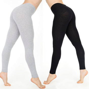 Womens Casual Ankle-length Leggings Elastic Waist