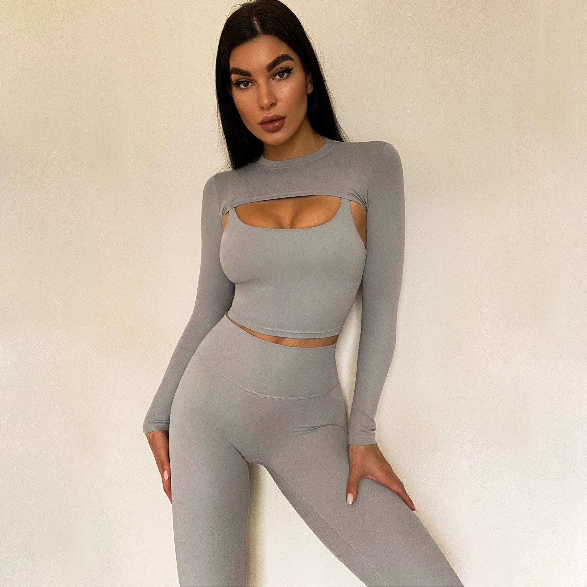 Long Sleeve Yoga Suit Running