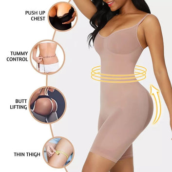One-Piece Body Shaper Abdominal Sculpting