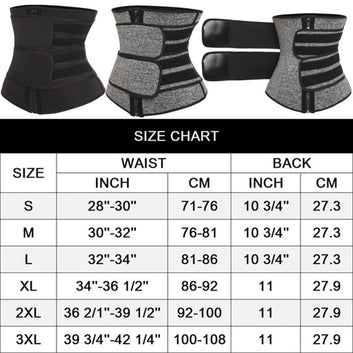 Sauna Waist Trainer Weight Loss Compression Trimmer